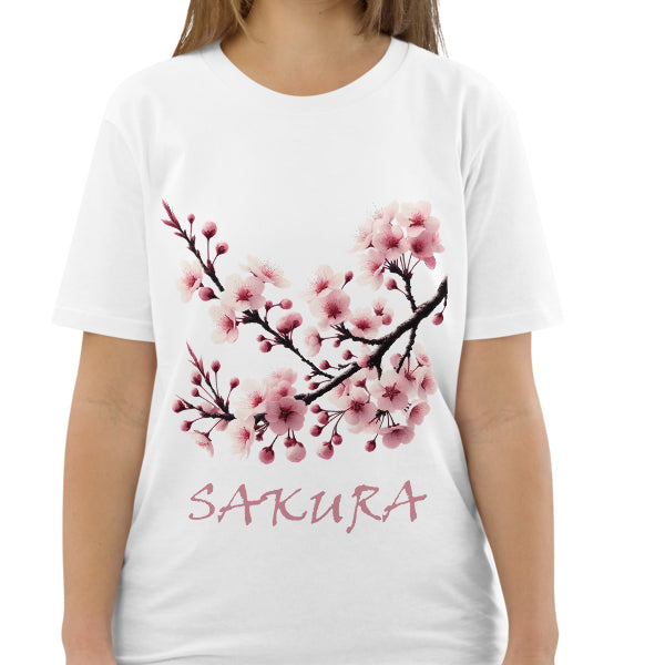 Camiseta Sakura Blanca