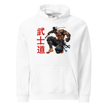 Sudadera Capucha Bushido Blanca